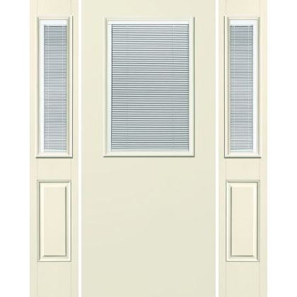 Traditional 1/2-Lite with Mini-Blinds Flush S-131