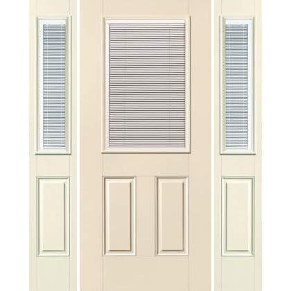 Traditional 1/2-Lite w/ Mini-Blind 2-Panel S-132